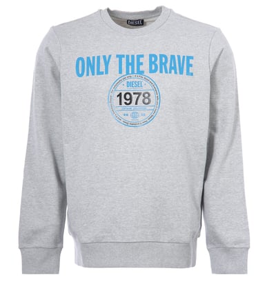 Sweat SGirk K13 Logo col rond Diesel Pour Homme en Gris