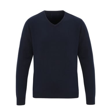 Premier Mens Essential Acryl Pullover mit V-Ausschnitt (Marine)