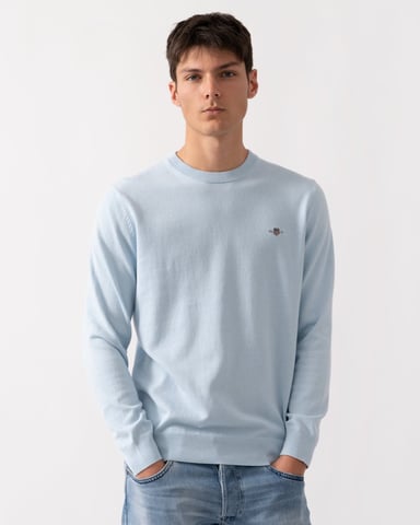 GANT Mens Classic Cotton Crew Neck Jumper