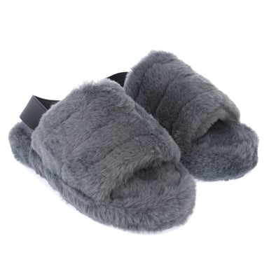 Pantoufles peluche Original Penguin Pour Fille en Gris