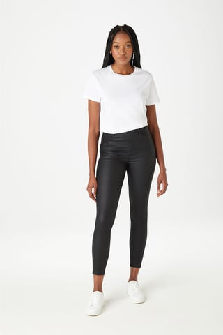 Black Coated Jegging