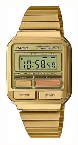 Casio Casio Collection Vintage Gold Damen Armbanduhr A120WEG-9AEF