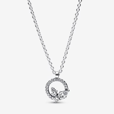 Pandora 'Herbarium Cluster' Women's 925 Sterling Silver Chain with Pendant - Silver 392620C01-45