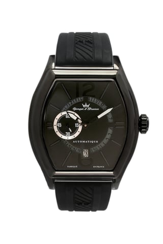 Yonger Schwarzes Zifferblatt Schwarze Uhr