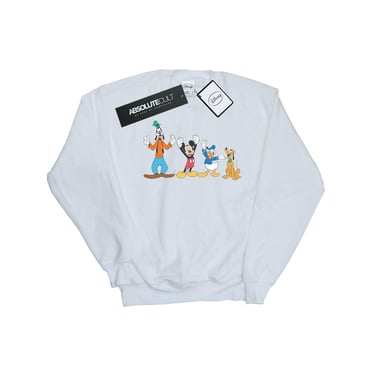 Disney Herren Mickey Mouse Friends Sweatshirt (Weiß)
