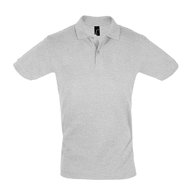 SOLS Mens Perfect Pique Kurzarm-Poloshirt (Grau meliert)