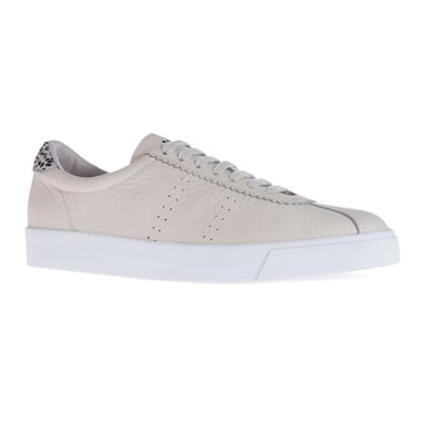 Superga Womens/Ladies 2843 Club S Dalmatiner Print Tumbled Leather Trainers (Beige Gesso)