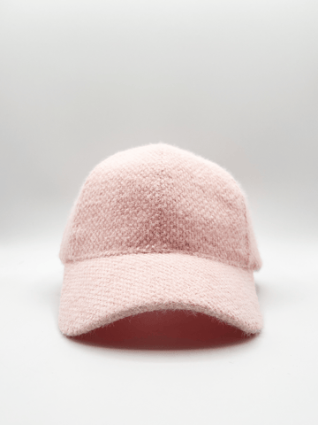 Soft Textured Cap In Pink
