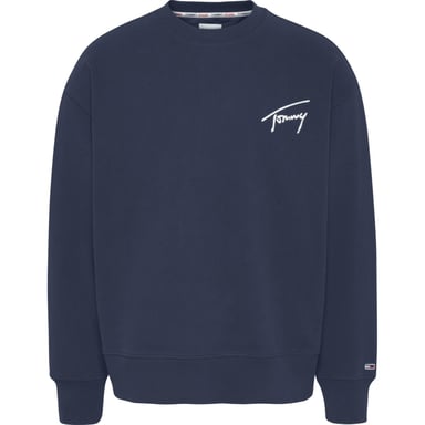 Tommy Jeans Sweatshirts Signature Crew Sweatshirt Blau