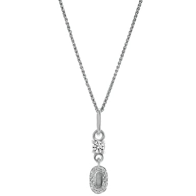 Orphelia 'Lily' Damen-Anhänger aus 925er Sterlingsilber mit Kette – Silber ZH-7582