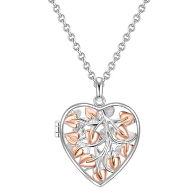 Necklace with pendant sterling silver bicolor Rafaela Donata