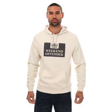 Sweat capuche Garrison Logo Weekend Offender Pour Homme en Blanc Cassé