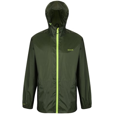 Regatta Mens Pack It III Wasserdichte Jacke (Bright Kiwi)