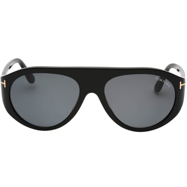 Tom Ford Smoke Lensed Shiny Black Sonnenbrille