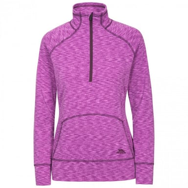 Trespass Damen Moxie Fleece-Top mit Reißverschluss bis zur Brust (Violett meliert)