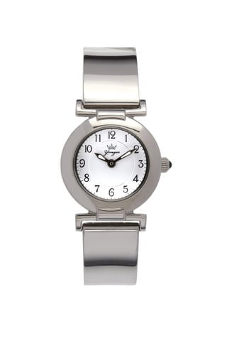 Yonger und Bresson Weißes Zifferblatt mit Silber Uhr