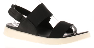 Hush Puppies Damen Sandalen Flach Selena Klettverschluss schwarz