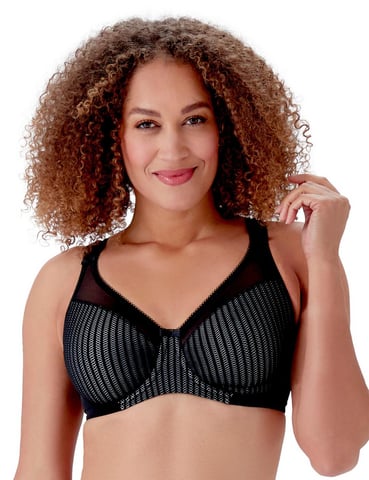 B541 Berlei Beauty Stripe Smoothing Minimiser Bra