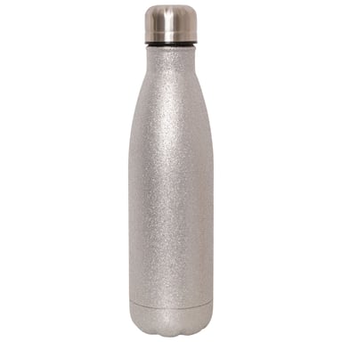 Dare 2B Glitter Metall Wasserflasche (Silber)