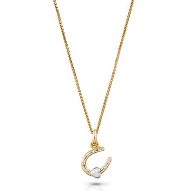 Orphelia 'Aurora' Damenkette mit Anhänger aus 925er Sterlingsilber – Silber/Gold ZH-7525/G