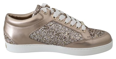 Jimmy Choo Women's Ballet Pink Leather Miami Sneakers