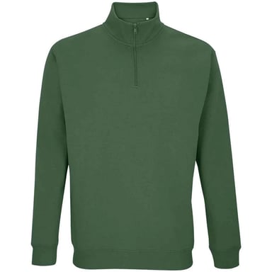 SOLS - "Conrad" Sweatshirt mit kurzem Reißverschluss für Herren/Damen Unisex (Flaschengrün)