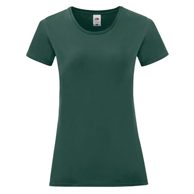 Fruit Of The Loom Damen/Damen Iconic T-Shirt (Wald)
