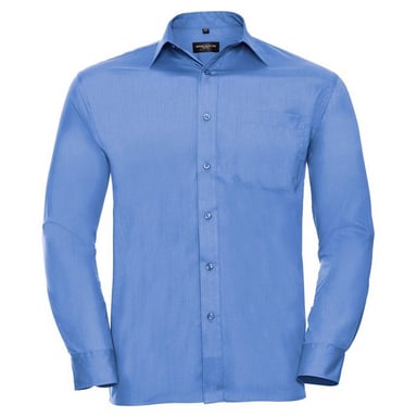 Russell Collection - Hemd Pflegeleicht für Herren Langärmlig (Business-Blau)