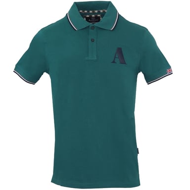 Aquascutum A Logo Grünes Poloshirt