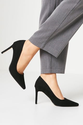 Wide Fit Dash Pointed Court Shoes