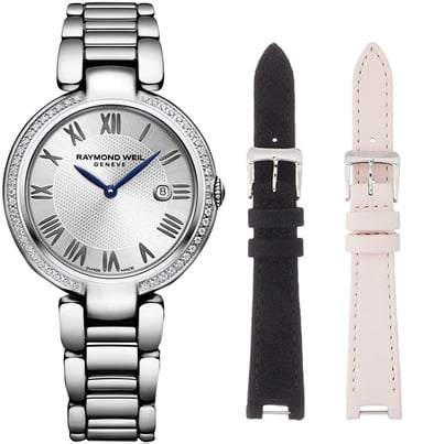 Raymond Weil Shine Silber Damen Armbanduhr 1600-STS-RE659