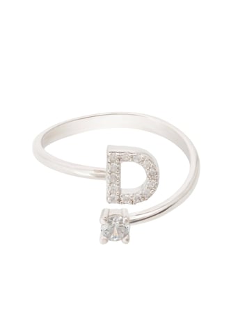 Bague Initiale Argent D