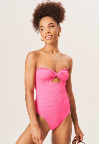 Maillot de bain texturé torsadé sur le devant
