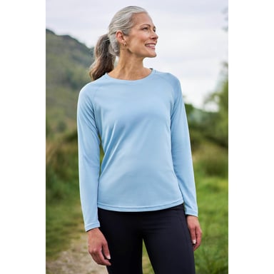 Mountain Warehouse - "Endurance" Oberteil für Damen Langärmlig (Blassblau)