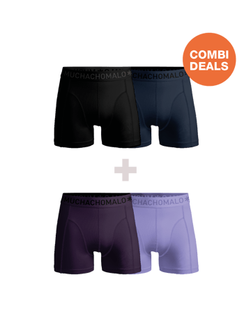 Muchachomalo Herren Boxershorts – 2+2 Stück – Herren Unterhosen