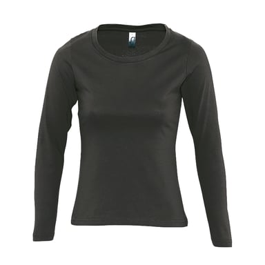 SOLS Majestic Damen Longsleeve / T-Shirt, Langarm (Dunkelgrau)