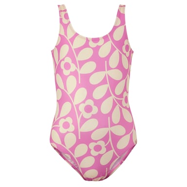 Regatta - "Orla Kiely" Badeanzug für Mädchen (Flieder/Cremefarbe)