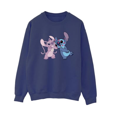 Disney Lilo & Stitch Kisses Sweatshirt für Damen/Damen (Marineblau)