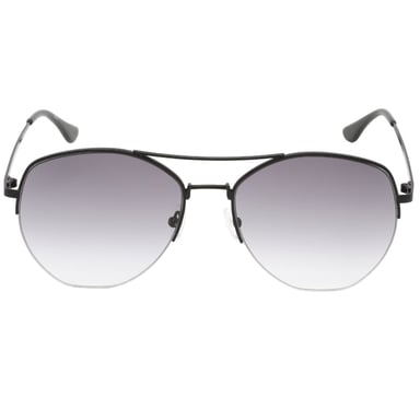 Calvin Klein – Graue, schwarze Sonnenbrille mit Verlaufsglas