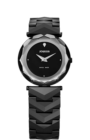 Jowissa: Damenuhr Safira Diamant Schwarz
