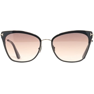 Tom Ford Faryn Ft0843 01F glanzende Rosegold-Sonnenbrille