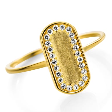 Orphelia 'Malaga' Damen-Ring aus 925er Sterlingsilber – Gold ZR-7573/G