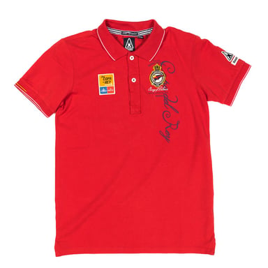Kinder-Poloshirt mit kurzen Ärmeln und Reverskragen 37700054