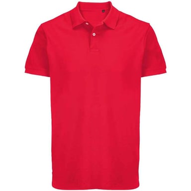 SOLS - "Pacific" Poloshirt Doppelnähte für Herren/Damen Unisex (Volksrot)