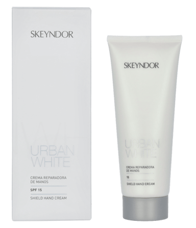Skeyndor Urban White Shield Hand Cream SPF15.