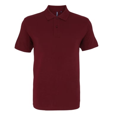 Asquith & Fox Herren-Poloshirt mit kurzen Ärmeln (Burgunderrot)