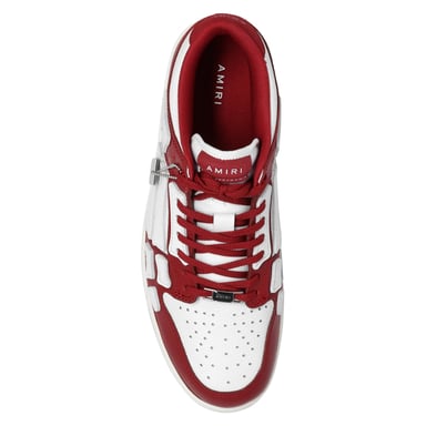 Amiri Skel Top Low Rote Turnschuhe