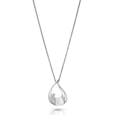 Orphelia 'Etoile' Damenkette mit Anhänger aus 925er Sterlingsilber – Silber ZH-7524