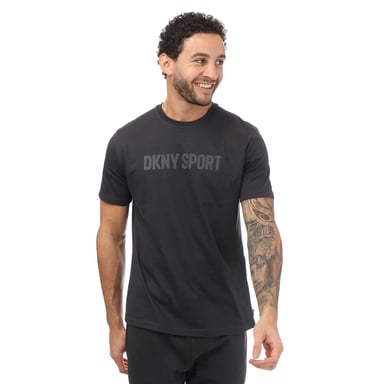 Men's DKNY Tonal Logo T-Shirt in Charcoal