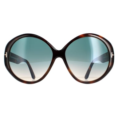 Tom Ford Butterfly Womens Blonde Havana Green Gradient FT0848 Terra Sunglasses